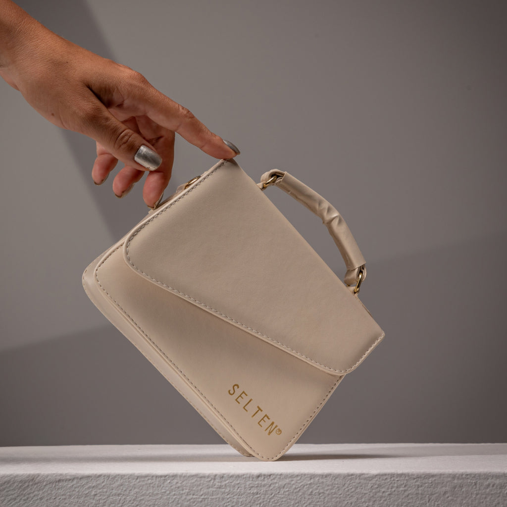 Bolsa Feminina Mini Transversal - creme