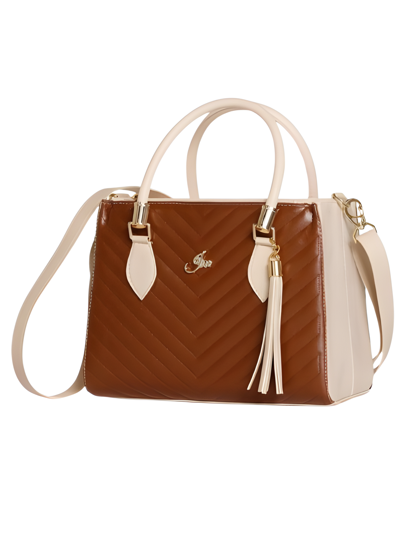 Bolsa Feminina - duas cores: bege e marrom