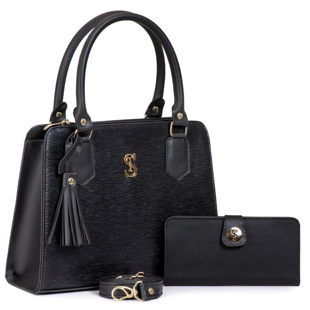 bolsas femininas transversal - Boston Maxi - preta