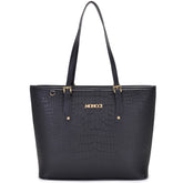 Bolsa Feminina de Ombro - Croco preta