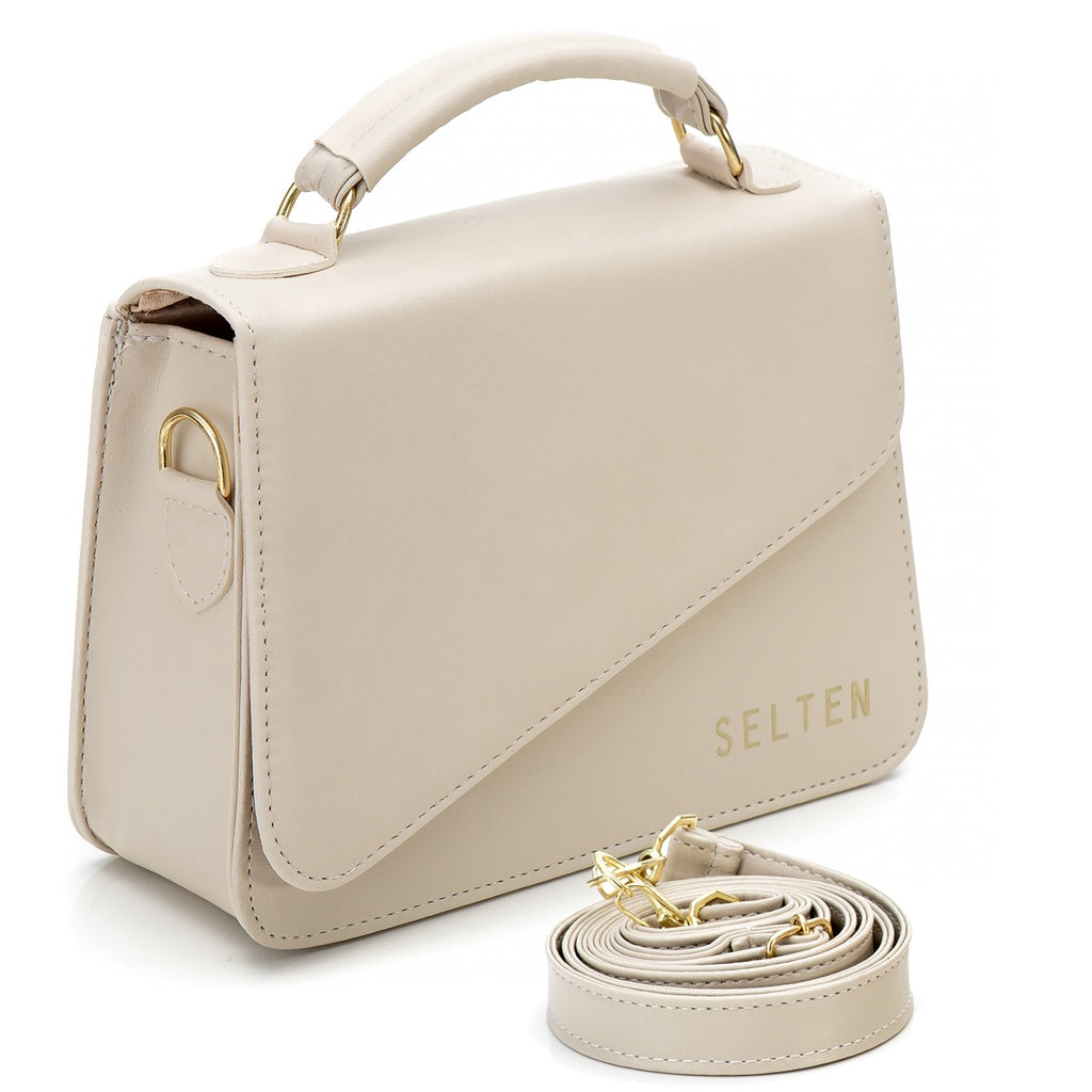 Bolsa Feminina Mini Transversal - creme