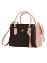 Bolsa Feminina - Duas cores: preto e rosa