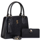 bolsas femininas transversal -  Boston Maxi - preta