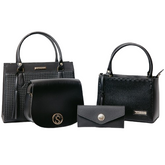 Bolsa Feminina Elegance 3 em 1 com Carteira - Preto